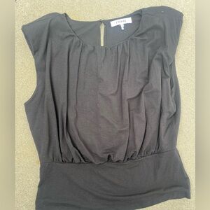 Frame black sleeveless top size medium